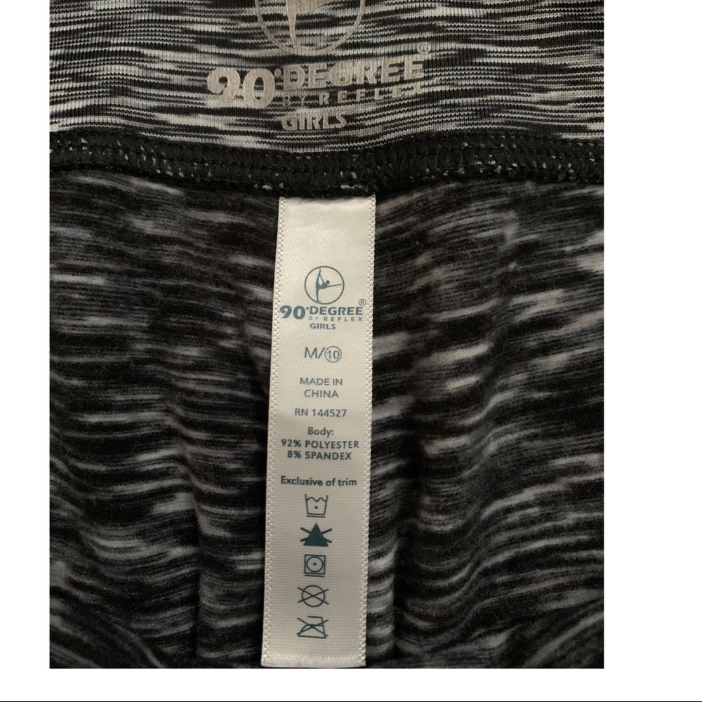 90 Degree by Reflex Girls Leggings sz M (10) - Picture 3 of 5